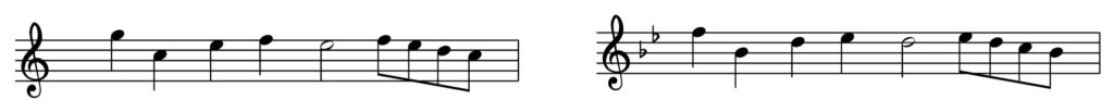 a major scale transposed to e flat