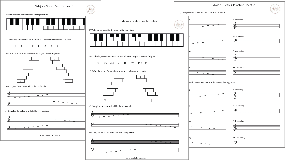 E Flat Major Scale - Online Piano & Music Notes