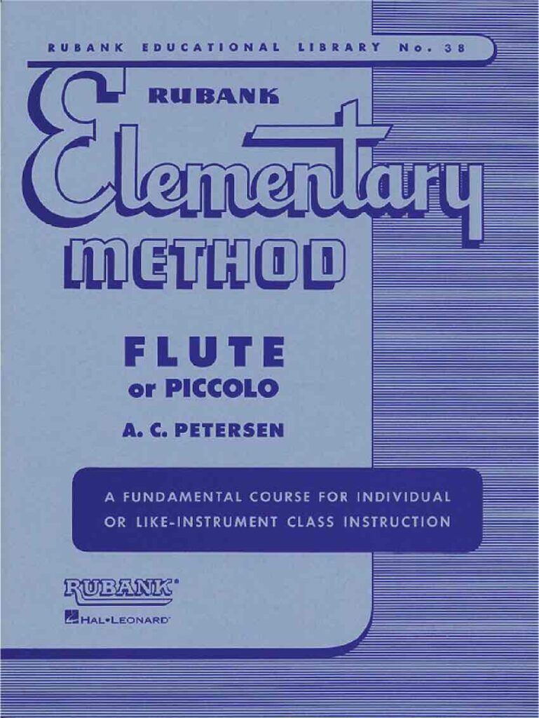 rubank elementary flute book cover